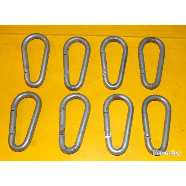 LOT DE 8 MOUSQUETONS POUR LES CHASSEURS ALPINS DE L'ARMEE FRANCAISE  , ETAT NEUF VOIR PHOTOS . POUR