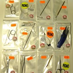 LOT DE 12 OUTILS POUR LE MONTAGE DE MOUCHES