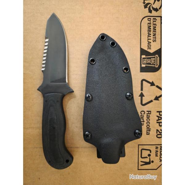 Couteau Winkler Knives Utility Knife - Black Laminate - Acier 80CRV2