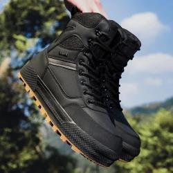 Bottes Tactiques Homme Chaussures Outdoor Randonn&eacute;e Camping & Travail Caoutchouc R&eacute;sistante Noir