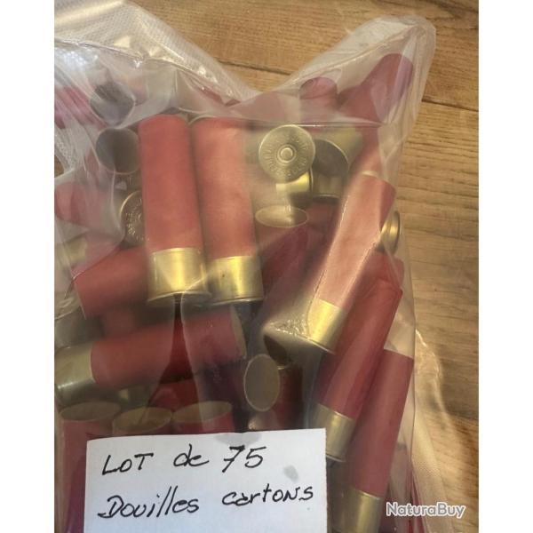 Lot de 75 douilles carton