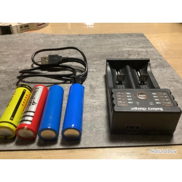 Chargeur neuf pour batterie 18650