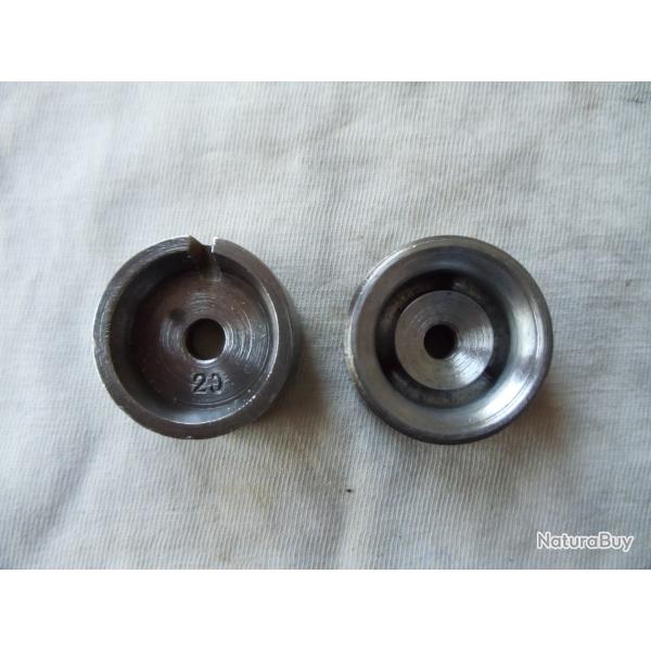 Lissoir et �l�ment  pour sertisseur en calibre 20.
