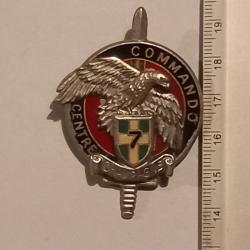 Insigne du centre d'entrainement commando du 7&egrave;me r&eacute;giment d'infanterie (7&egrave;me RI)