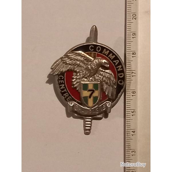 Insigne du centre d'entrainement commando du 7�me r�giment d'infanterie (7�me RI)