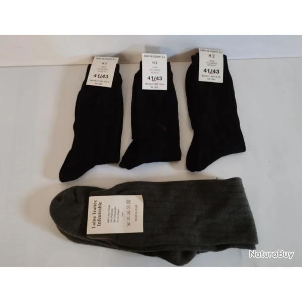Lot 4 paires de chaussettes en laine