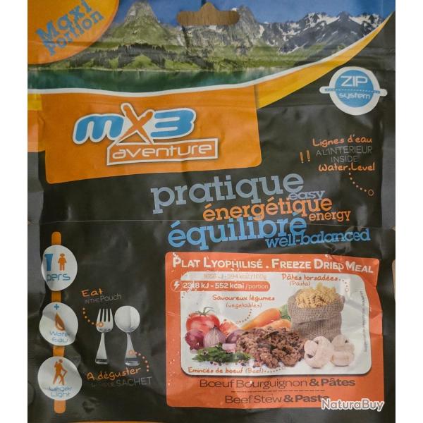 Plat lyophilis� Boeuf bourgignon & pates