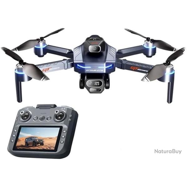 Drone GT8 4K professionnel HD double cam�ra �cran � distance 5G WIFI moteur sans brosse �vitement