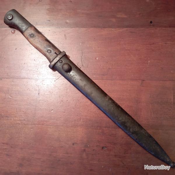 Rare ba�onnette 84/98 WW1 1918W Mont�e avec un fourreau 71/84  1888 (Siam)