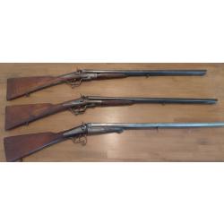 Lot 3 Fusils Poudre vive calibre 16/65 (livraison offerte)