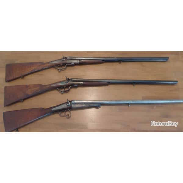 Lot 3 Fusils Poudre vive calibre 16/65 (livraison offerte)