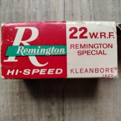 RARE  Remington Hi-Speed Kleanbore .22 Fusil Long WRF - Bo&icirc;te de 12