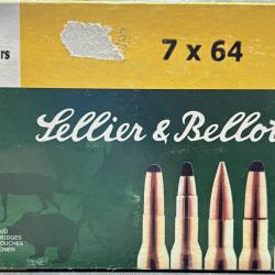 Cartouches Sellier & Bellot calibre 7x64 SP 9g 139grs x20