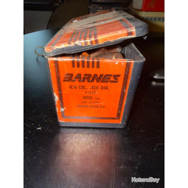 1 BOITE DE 50 OGIVES 416 CAL.416 DIA 400 GR ROUND NOSE SP (1)