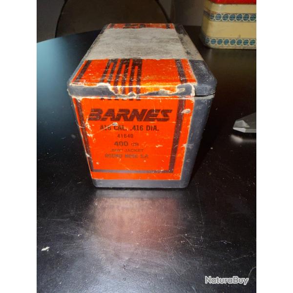 1 BOITE DE 50 OGIVES 416 CAL.416 DIA 400 GR ROUND NOSE SP (2)