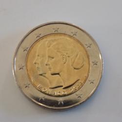 Piece de 2 euros comm&eacute;morative Monaco 2011 mariage princier.