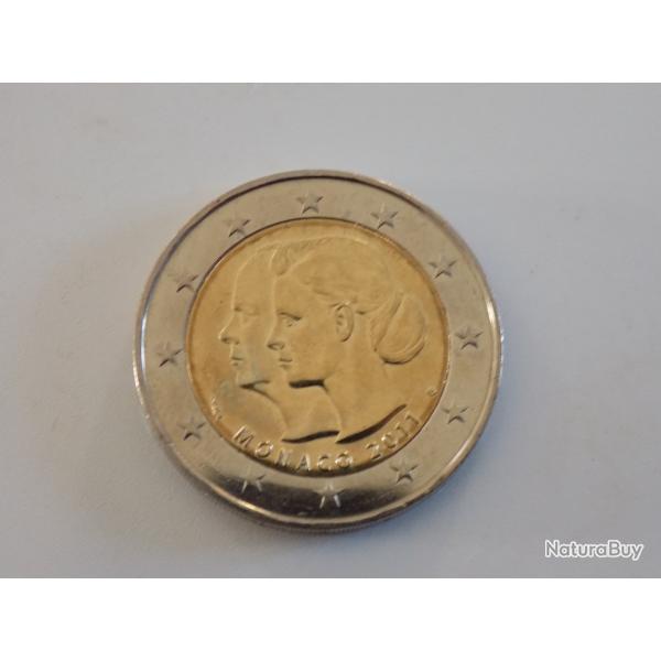 Piece de 2 euros comm�morative Monaco 2011 mariage princier.