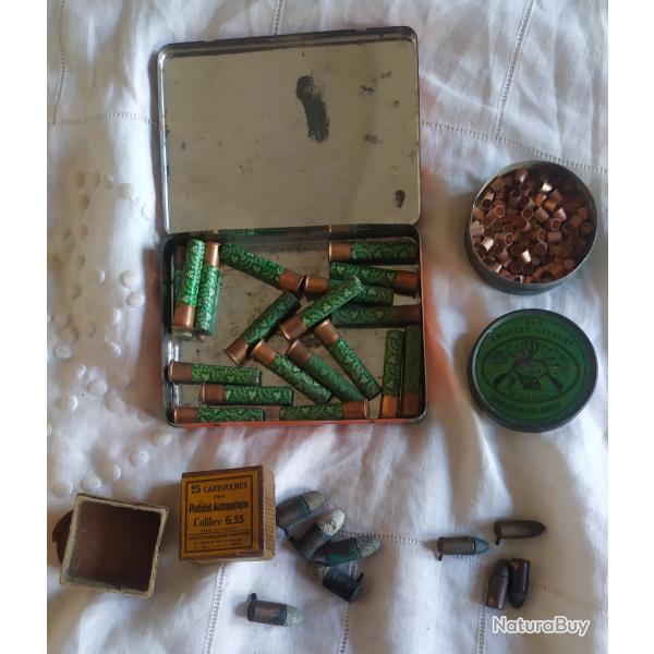 Lot de cartouches anciennes (9mm et � broche)