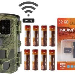 Pack pi&egrave;ge photographique Num'axes PIE1077 + 8 piles LR06 & carte micro sd-hc 32 go class 10