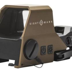 Viseur Sightmark ultra shot R-spec dark earth sable point rouge&vert 3 moa 1X