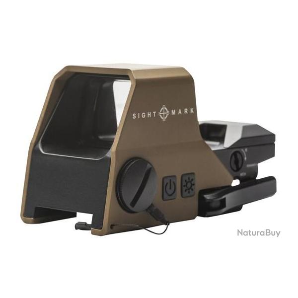 Viseur Sightmark ultra shot R-spec dark earth sable point rouge&vert 3 moa 1X