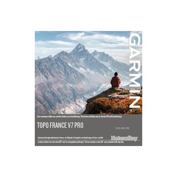 Carte topographique GPSGarmin V7 pro france + dom-tom