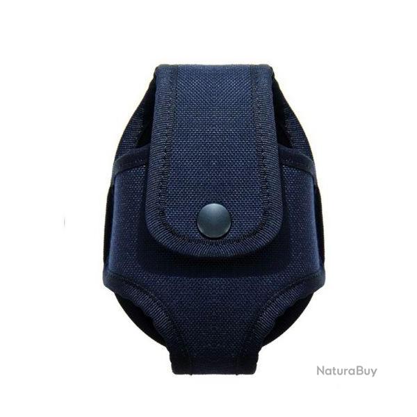 Porte menottes bleu cordura administration