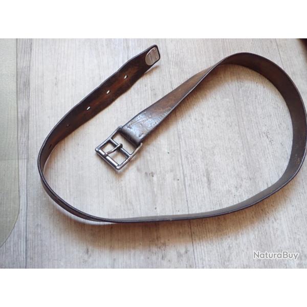 Ceinturon, ceinture pour �tui pistolet Suisse / porte fourreau baionnette Rubin Schmidt.