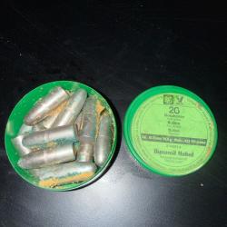 1 BOITE DE 20 OGIVES RWS  CAL.423  10.75mm   401 grs BLINDEE (2)