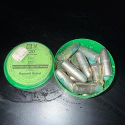 1 BOITE DE 20 OGIVES RWS  CAL.423  10.75mm   401 grs BLINDEE (4)