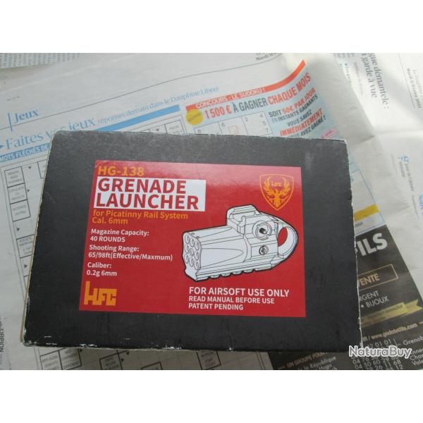 Mini lance grenade gaz a bille airsoft HG-138 (b)