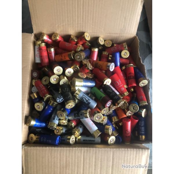 plus de 8kg de cartouches pour chasse,baltrap,  toutes marques, plombs de 7,5  cal 12 24g;28g,32g