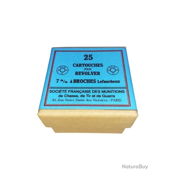 7 mm � Broches ou 7mm type Lefaucheux: Reproduction boite cartouches (vide) SFM CTG 14632201