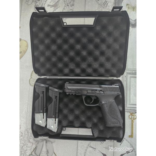 SMITH ET WESSON MP9 CALIBRE 0,43 BLOWBACK CO2 A TR�S PEU SERVI