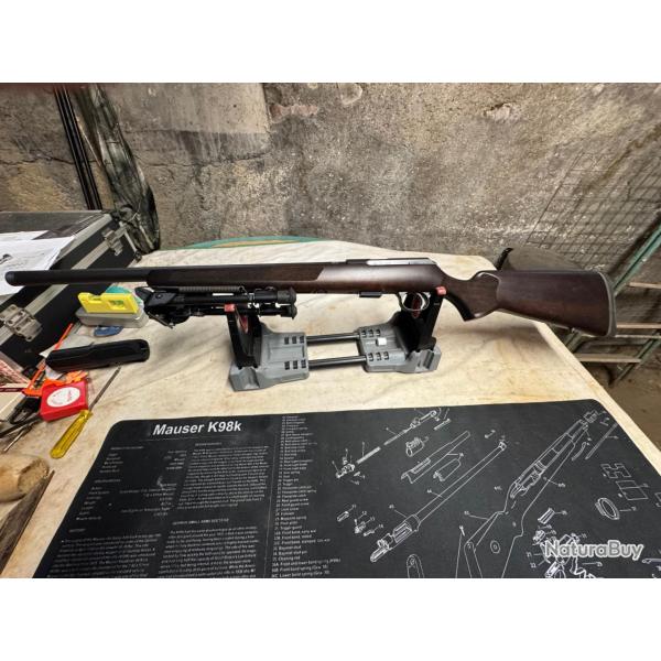 Carabine .22LR CZ457 Varmint (canon lourd filet� 1/2X20),  Bois, bipied Harris