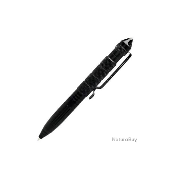 Stylo Tactique Brise-vitre/Kubotan Noir