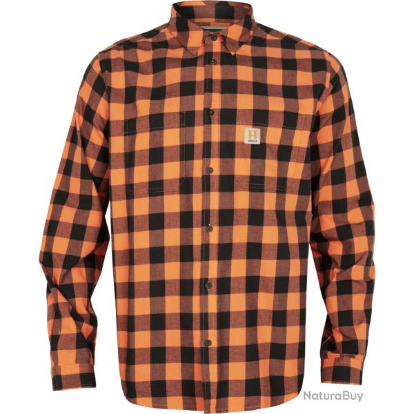 CHEMISE HARKILA SCANDINAVIAN L/S SHIRT MANDARINE CHECK TAILLE XL NEUVE