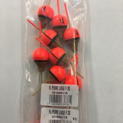 LOT DE 12 FLOTTEURS &Agrave; TRUITE RAGOT POIRE LI&Egrave;GE FENDU 2GRS