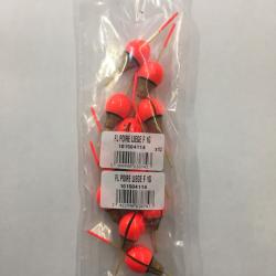LOT DE 12 FLOTTEURS &Agrave; TRUITE RAGOT POIRE LI&Egrave;GE FENDU 1GRS