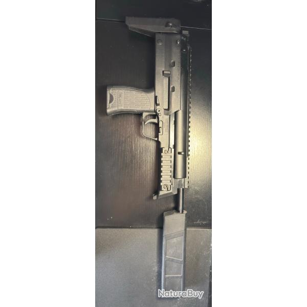 Pistolet � plomb Umarex HK MP7 4.5mm + viseur red dot BlackHawk Rail Picatiny