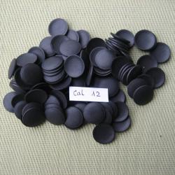 Rares... Rondelles carton goudronn&eacute; concave cal 12