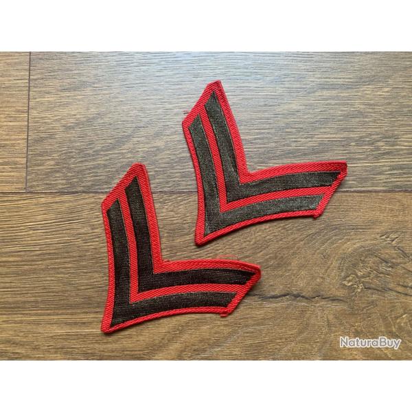 PAIRE DE GRADES USMC WW2