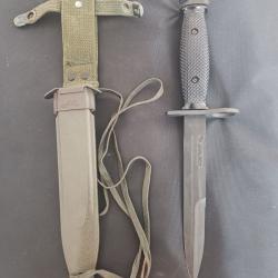 Ba&iuml;onnette usm7  pour M16. Fabrication colt 1963 &agrave; 1964