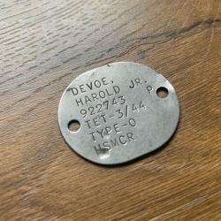 DOG TAG USMC WW2