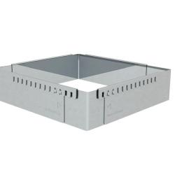 Cadre a entremets carre inox extensible De buyer