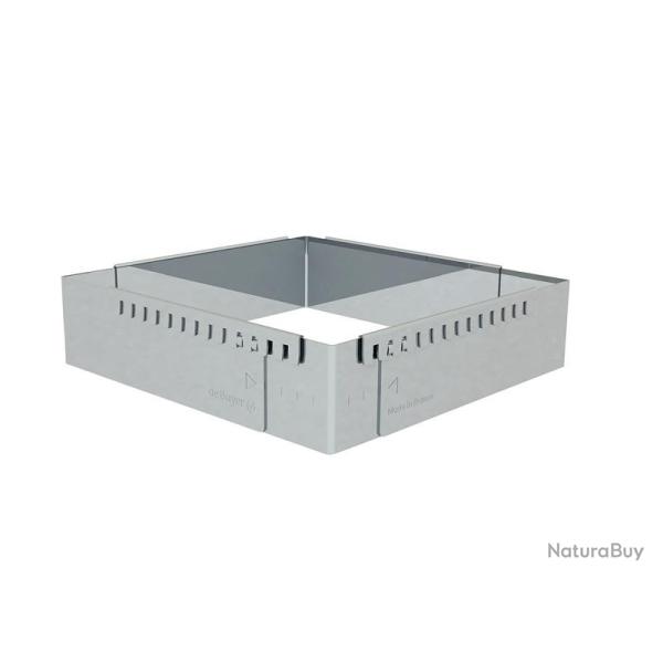 Cadre a entremets carre inox extensible De buyer