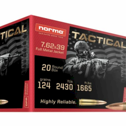 Boite de munition Norma range training 7.62x39 124G x500