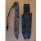 petites annonces chasse p&ecirc;che : Couteau TRC Knives Apocalypse - Elmax - Finition Apocalyptic - Manche Micarta noir