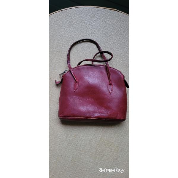 UNIQUE PETIT SAC EN CUIR ANN�E 30