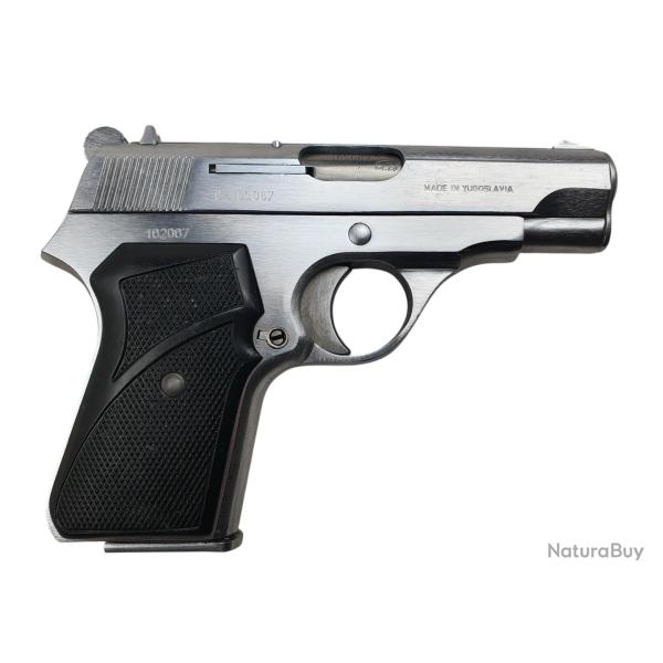 PISTOLET ZASTAVA M70 CALIBRE 32ACP (7.65BROWNING) NICKEL� EXCELLENT ETAT - CATEGORIE B ref.A21